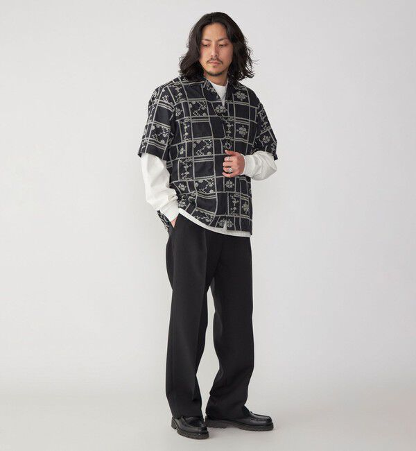 SHIPS「SHIPS: エンブロイダリー オープンカラー シャツ」|シャツ・ブラウス|