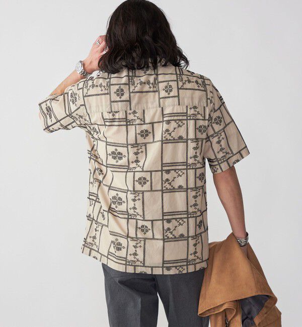 SHIPS「SHIPS: エンブロイダリー オープンカラー シャツ」|シャツ・ブラウス|