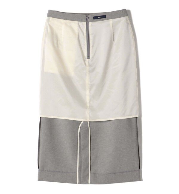 SHIPS for women「〈手洗い可能／撥水加工／接触冷感〉フロント ステッチ タイト スカート（セットアップ対応）」|スカート|