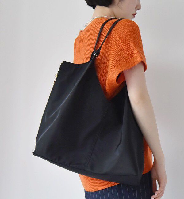 quaranciel「quaranciel: Vカット サイドファスナー トートバッグ（A4対応）」|トートバッグ|