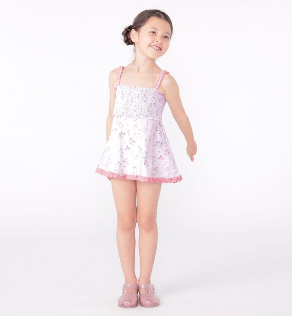 SHIPS KIDS「SHIPS KIDS:90～130cm / フラワー フリル スイム ワンピース」|その他|