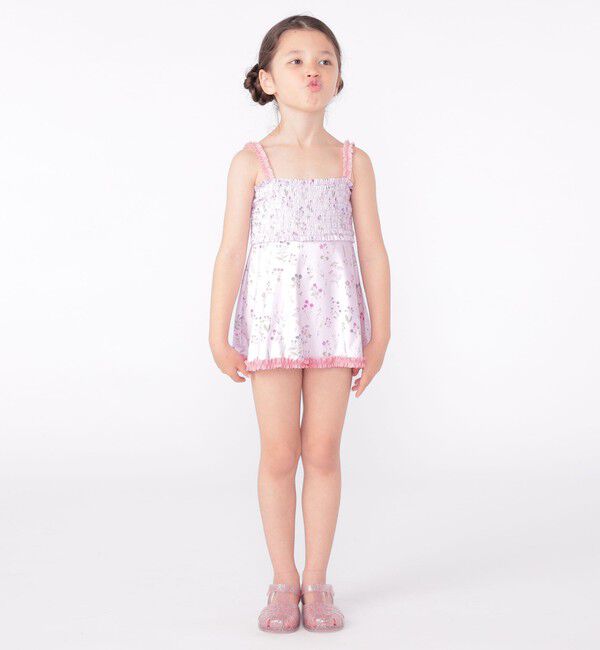 SHIPS KIDS「SHIPS KIDS:90～130cm / フラワー フリル スイム ワンピース」|その他|
