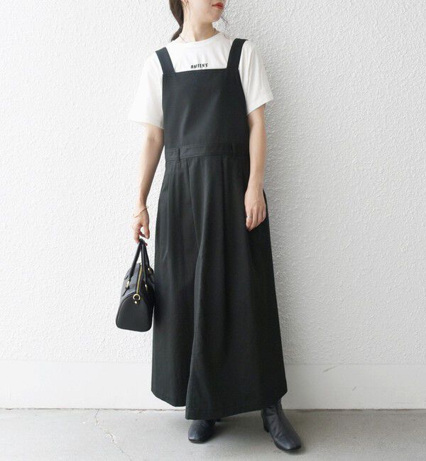 SHIPS any「SHIPS any:〈洗濯機可能〉チノ フレア ジャンパー スカート」|ジャンパースカート|