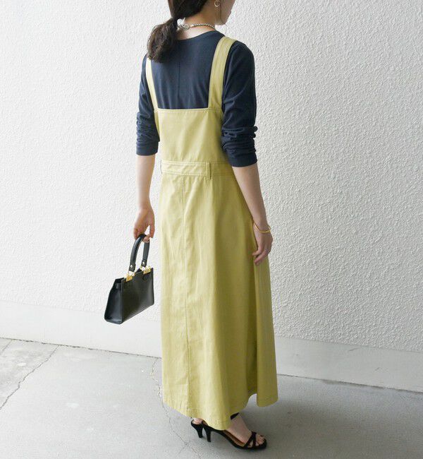 SHIPS any「SHIPS any:〈洗濯機可能〉チノ フレア ジャンパー スカート」|ジャンパースカート|