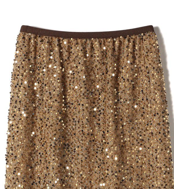 SHIPS for women「〈手洗い可能〉スパンコール Iライン スカート」|スカート|