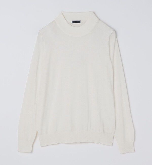 SHIPS「SHIPS:〈手洗い可能〉HANDFRAME 16ゲージ モックネック ニット」|ニット・セーター|