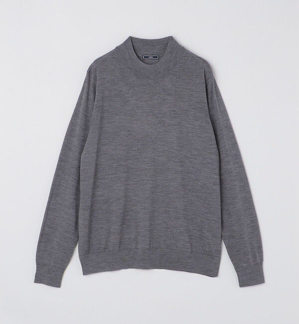 SHIPS「SHIPS:〈手洗い可能〉HANDFRAME 16ゲージ モックネック ニット」|ニット・セーター|