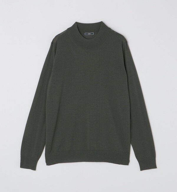 SHIPS「SHIPS:〈手洗い可能〉HANDFRAME 16ゲージ モックネック ニット」|ニット・セーター|