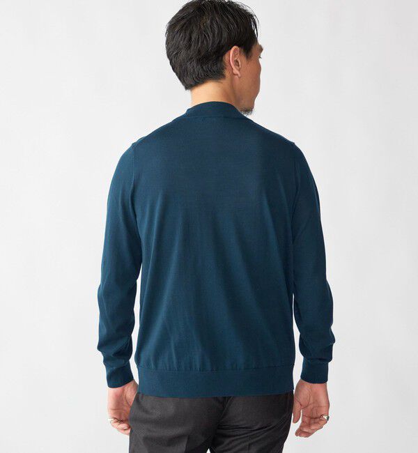 SHIPS「SHIPS:〈手洗い可能〉HANDFRAME 16ゲージ モックネック ニット」|ニット・セーター|