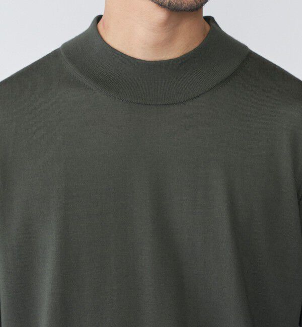 SHIPS「SHIPS:〈手洗い可能〉HANDFRAME 16ゲージ モックネック ニット」|ニット・セーター|