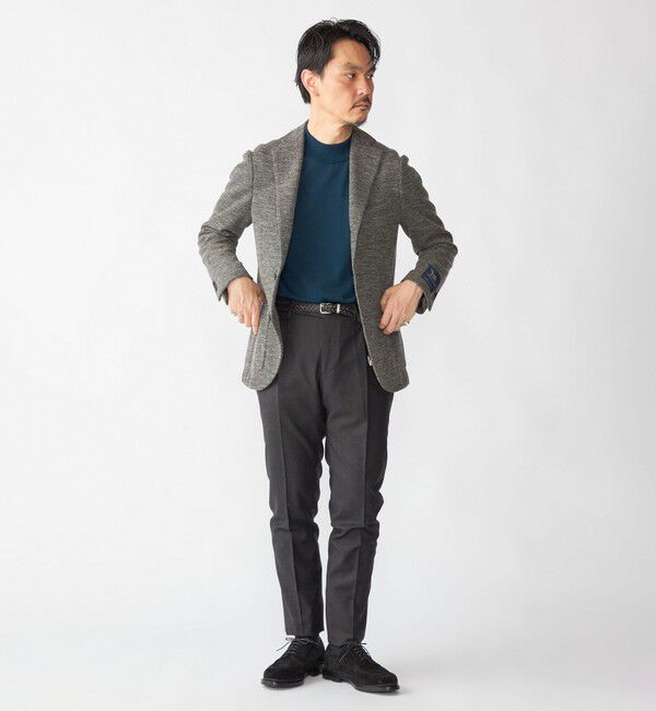 SHIPS「SHIPS:〈手洗い可能〉HANDFRAME 16ゲージ モックネック ニット」|ニット・セーター|