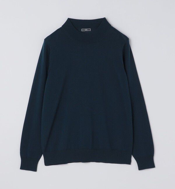 SHIPS「SHIPS:〈手洗い可能〉HANDFRAME 16ゲージ モックネック ニット」|ニット・セーター|