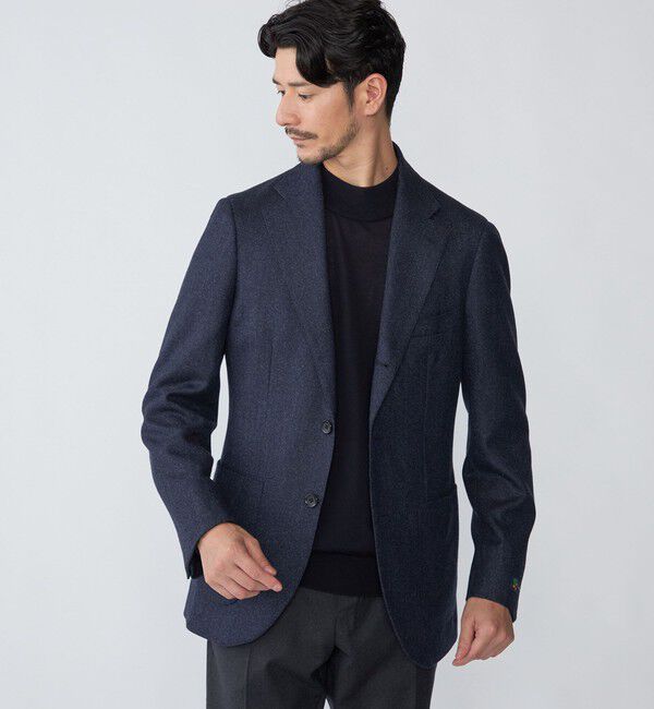 SHIPS「SHIPS:〈手洗い可能〉HANDFRAME 16ゲージ モックネック ニット」|ニット・セーター|