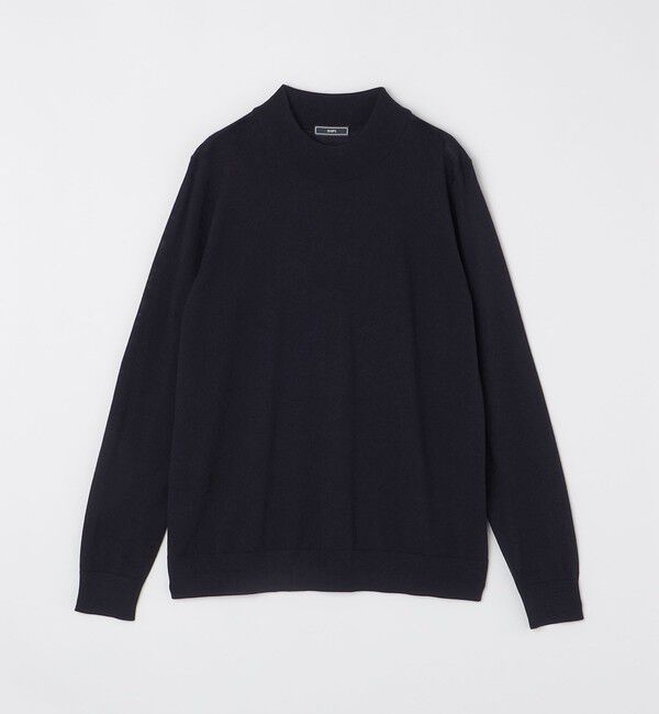 SHIPS「SHIPS:〈手洗い可能〉HANDFRAME 16ゲージ モックネック ニット」|ニット・セーター|