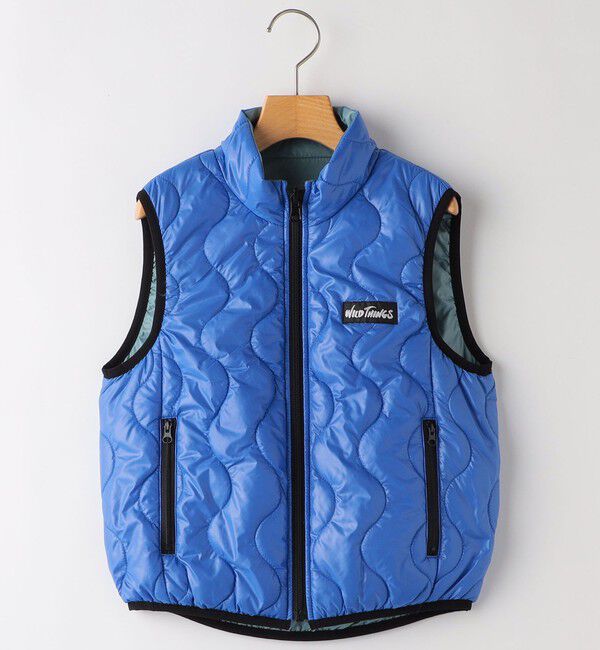 SHIPS KIDS「【SHIPS KIDS別注】WILD THINGS:130～170cm / キルティング リバーシブル ベスト」|ダウンベスト・ベスト|ブルー系