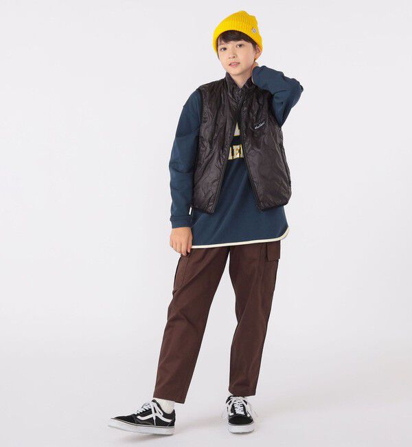 SHIPS KIDS「【SHIPS KIDS別注】WILD THINGS:130～170cm / キルティング リバーシブル ベスト」|ダウンベスト・ベスト|