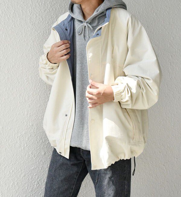 SHIPS any「【SHIPS any別注】HINSON: 2トーン スピンドル ショート モンスター ブルゾン◇」|ブルゾン・スタジャン|