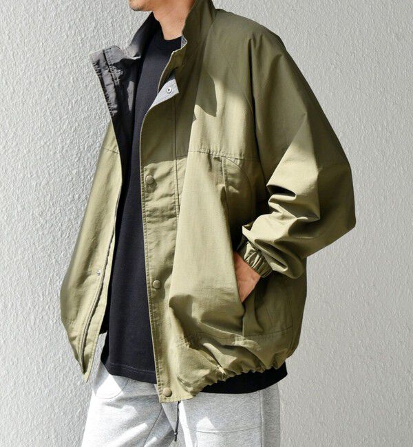 SHIPS any「【SHIPS any別注】HINSON: 2トーン スピンドル ショート モンスター ブルゾン◇」|ブルゾン・スタジャン|