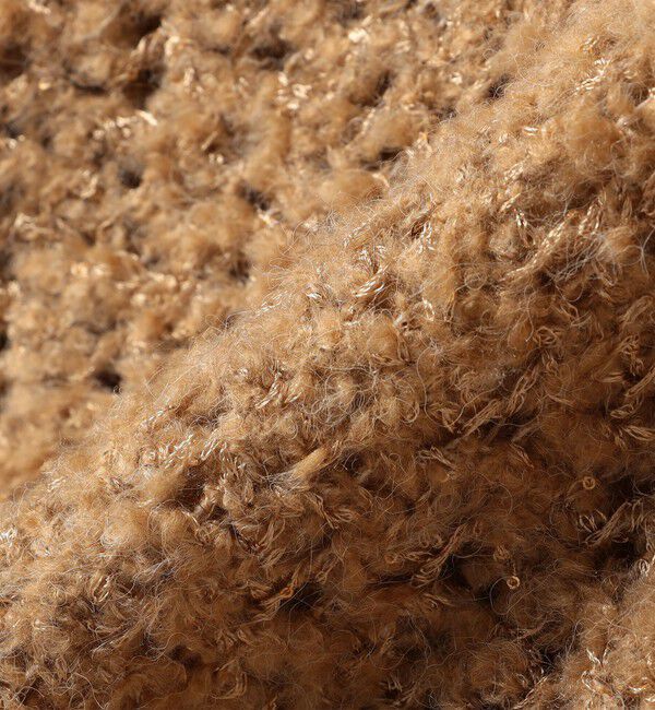 quaranciel「quaranciel:〈手洗い可能〉スパンコール レース編み クルーネック ドルマン ルーズ ニット」|ニット・セーター|