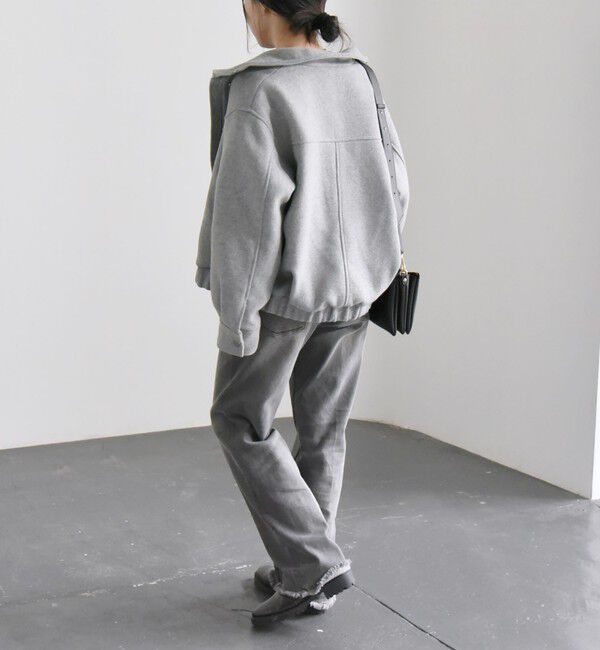 quaranciel「quaranciel: メルトン スタンドカラー ジップ ブルゾン コート」|ブルゾン・スタジャン|