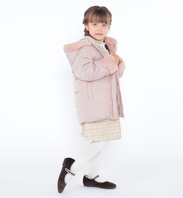 SHIPS KIDS「SHIPS KIDS:100～130cm /〈手洗い可能〉リバティ リサイクル ロング ダウン」|ダウン|