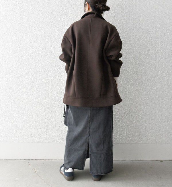 SHIPS any「SHIPS any: ウール ミックス コクーン ショート Pコート」|その他|