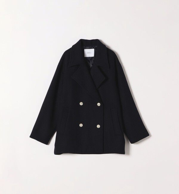 SHIPS any「SHIPS any: ウール ミックス コクーン ショート Pコート」|その他|