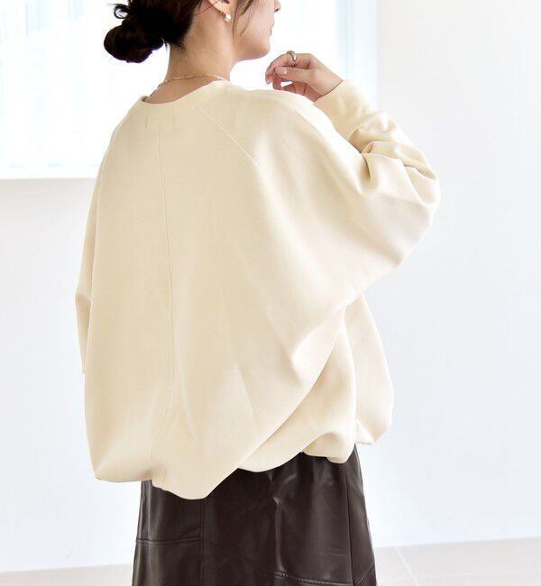 quaranciel「《一部追加予約》quaranciel:〈洗濯機可能〉ポンチ ドロスト ルーズ プルオーバー」|スウェット・ジャージ|