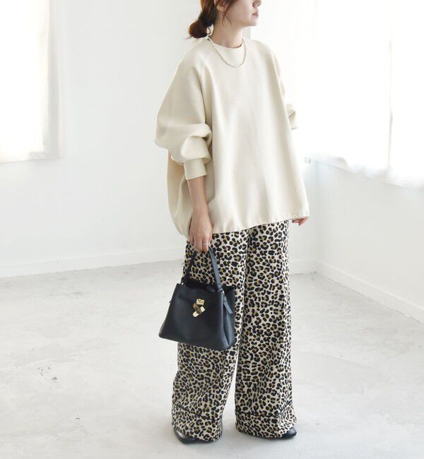 quaranciel「《一部追加予約》quaranciel:〈洗濯機可能〉ポンチ ドロスト ルーズ プルオーバー」|スウェット・ジャージ|