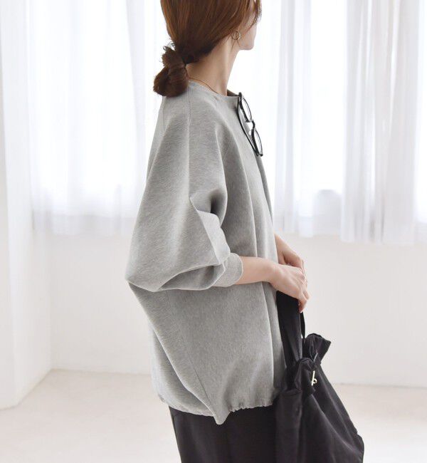 quaranciel「《一部追加予約》quaranciel:〈洗濯機可能〉ポンチ ドロスト ルーズ プルオーバー」|スウェット・ジャージ|