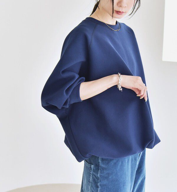 quaranciel「《一部追加予約》quaranciel:〈洗濯機可能〉ポンチ ドロスト ルーズ プルオーバー」|スウェット・ジャージ|