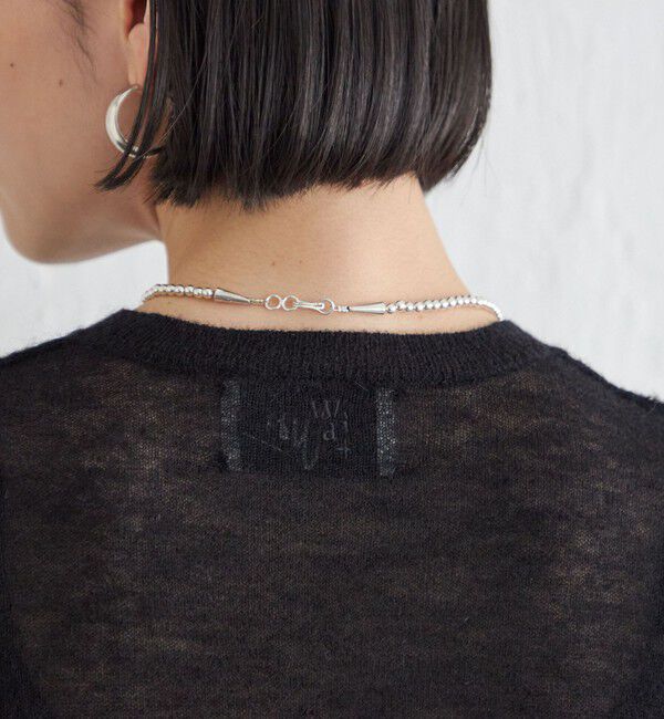 SHIPS for women「Wai＋:〈手洗い可能〉モヘヤブレンド 半袖 プルオーバー」|ニット・セーター|