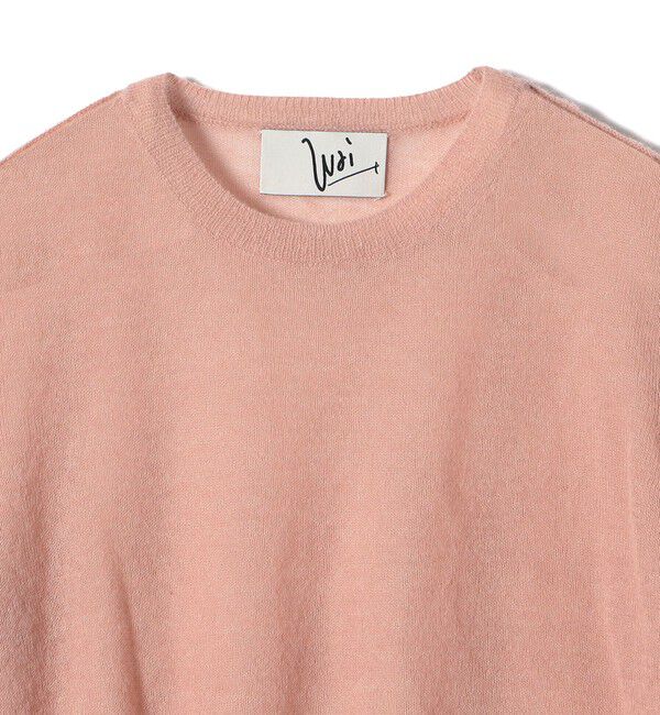 SHIPS for women「Wai＋:〈手洗い可能〉モヘヤブレンド 半袖 プルオーバー」|ニット・セーター|