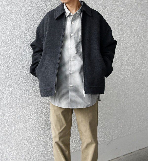 SHIPS any「SHIPS any: リバー メルトン オーバーサイズ ジップ ブルゾン◇」|ブルゾン・スタジャン|