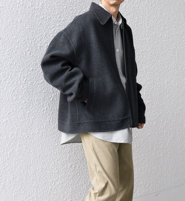 SHIPS any「SHIPS any: リバー メルトン オーバーサイズ ジップ ブルゾン◇」|ブルゾン・スタジャン|