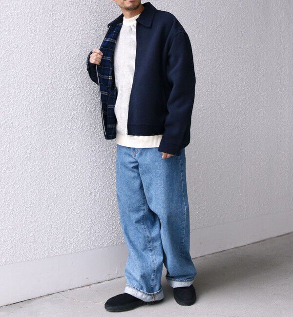 SHIPS any「SHIPS any: リバー メルトン オーバーサイズ ジップ ブルゾン◇」|ブルゾン・スタジャン|