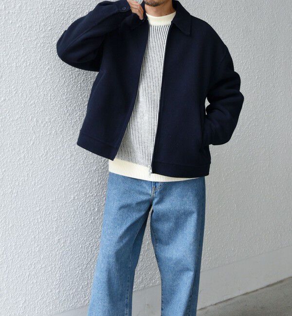 SHIPS any「SHIPS any: リバー メルトン オーバーサイズ ジップ ブルゾン◇」|ブルゾン・スタジャン|