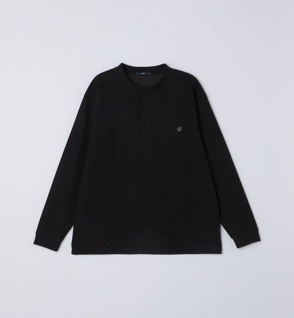 SHIPS「【WEB限定】SHIPS:〈抗菌・防臭〉ワンポイントロゴ バーズアイ ヘンリーネック 長袖 Tシャツ」|Tシャツ・カットソー|