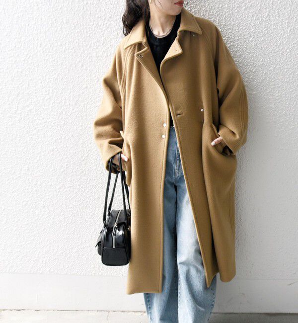 SHIPS any「SHIPS any: バルマカーン コクーン コート 25AW」|ステンカラーコート|