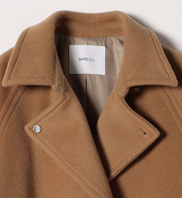 SHIPS any「SHIPS any: バルマカーン コクーン コート 25AW」|ステンカラーコート|