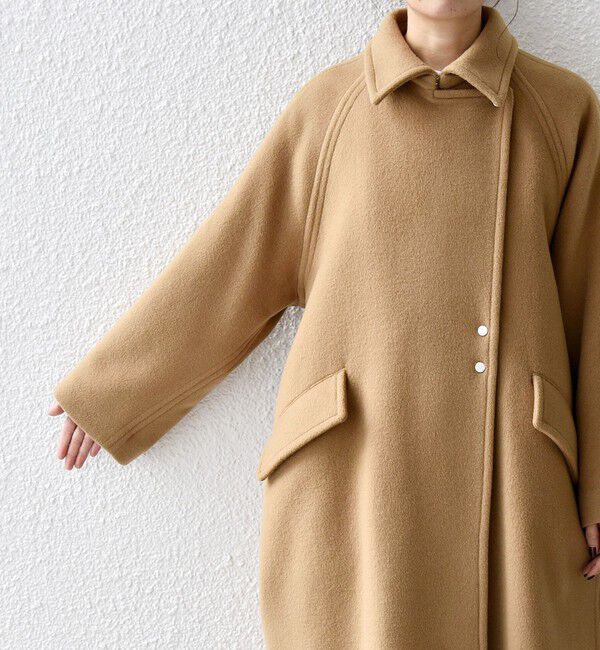 SHIPS any「SHIPS any: バルマカーン コクーン コート 25AW」|ステンカラーコート|