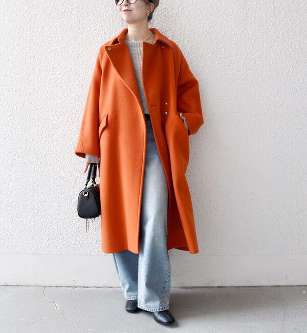 SHIPS any「SHIPS any: バルマカーン コクーン コート 25AW」|ステンカラーコート|