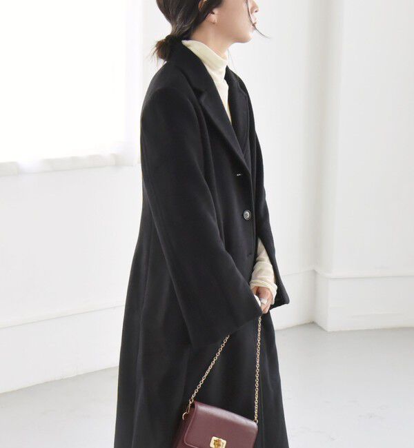 quaranciel「quaranciel: ウール ウエストシェイプ チェスター ロング コート」|チェスターコート|