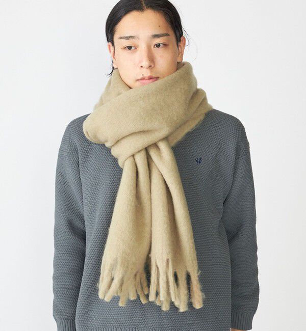 SHIPS「【WEB限定】SHIPS:〈洗濯機可能〉ボリューム マフラー (ソリッド)」|マフラー|