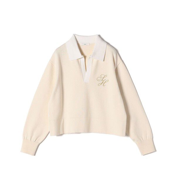 SHIPS for women「〈手洗い可能〉エンブレム ラガー ニット」|ニット・セーター|