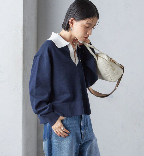 SHIPS for women「〈手洗い可能〉エンブレム ラガー ニット」|ニット・セーター|