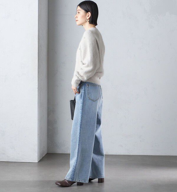 SHIPS for women「〈手洗い可能〉ビジュー FOX クルーネック プルオーバー」|ニット・セーター|