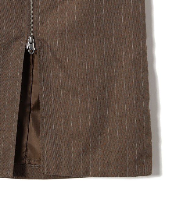 SHIPS Colors 「SHIPS Colors:〈手洗い可能〉ストライプ ジップ タイトスカート ブラウン◇」|タイト|