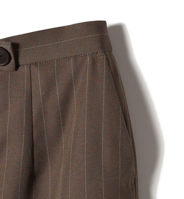 SHIPS Colors 「SHIPS Colors:〈手洗い可能〉ストライプ ジップ タイトスカート ブラウン◇」|タイト|