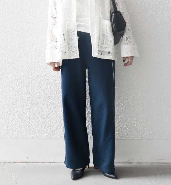 SHIPS any「SHIPS any:〈洗濯機可能〉USAコットン 裏毛 サイドライン スウェット パンツ」|その他|